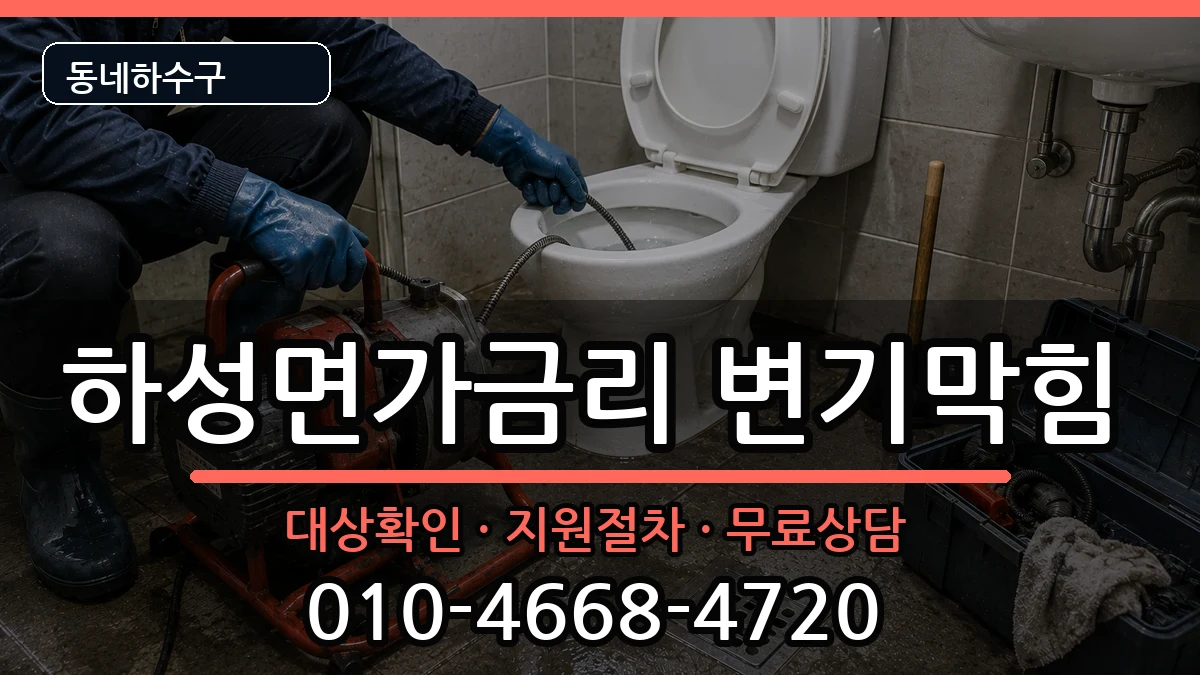 경기김포시하성면가금리  변기막힘 비교형