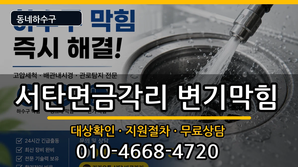 경기평택시서탄면금각리 변기막힘 증상 처리 안내 이미지 3