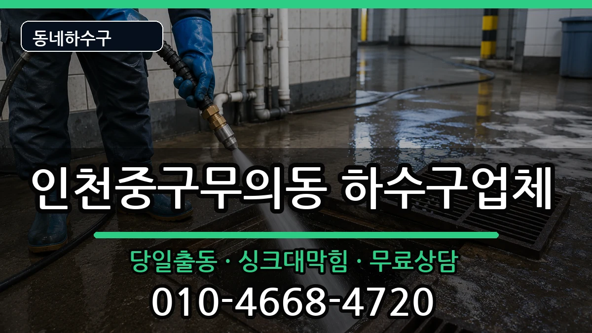 인천중구무의동 하수구막힘 인천중구무의동 하수구막힘 증상 처리 안내 이미지 3