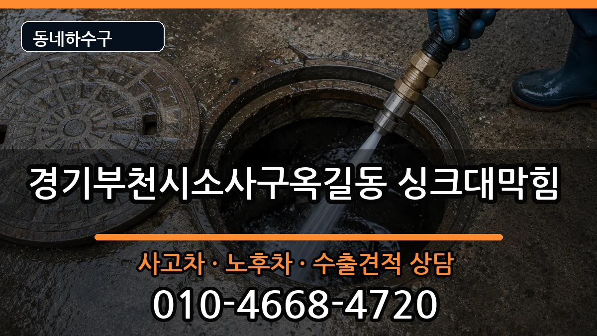 경기부천시소사구옥길동  싱크대막힘 주의사항형