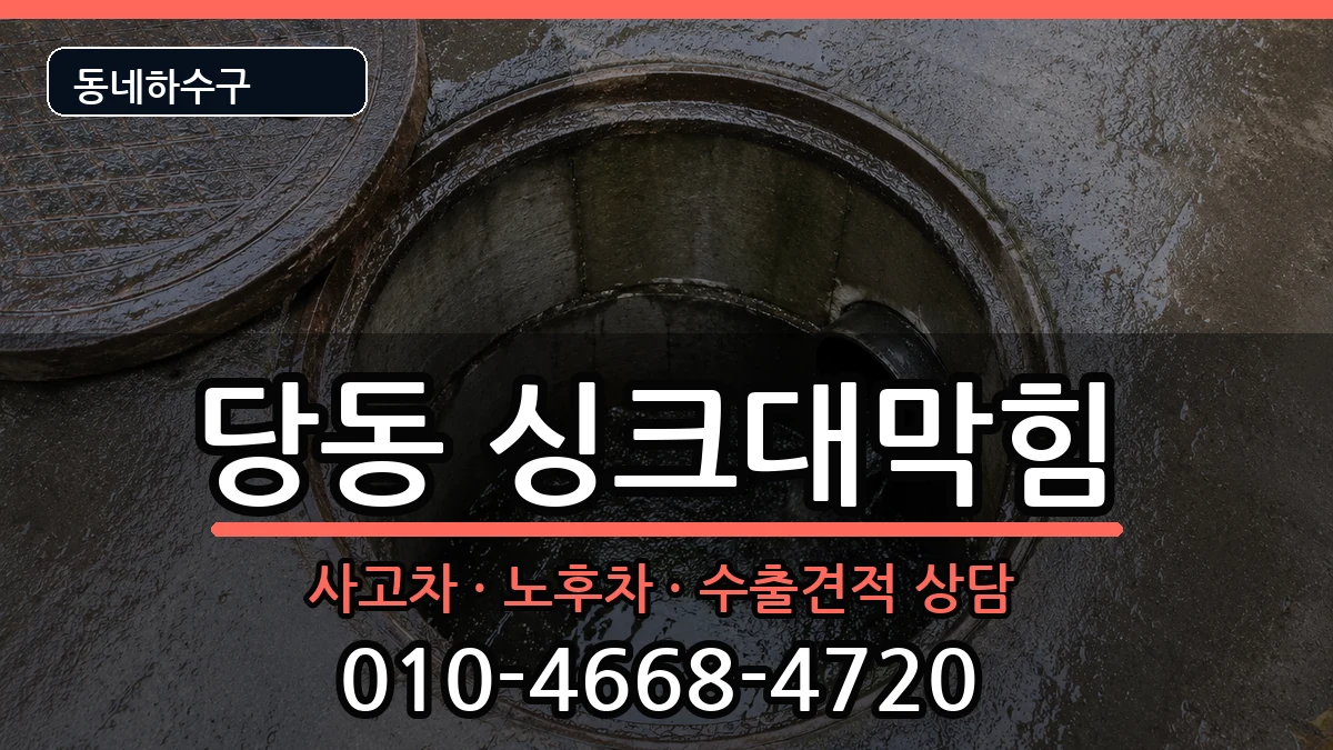경기군포시당동 싱크대막힘 증상 처리 안내 이미지 1