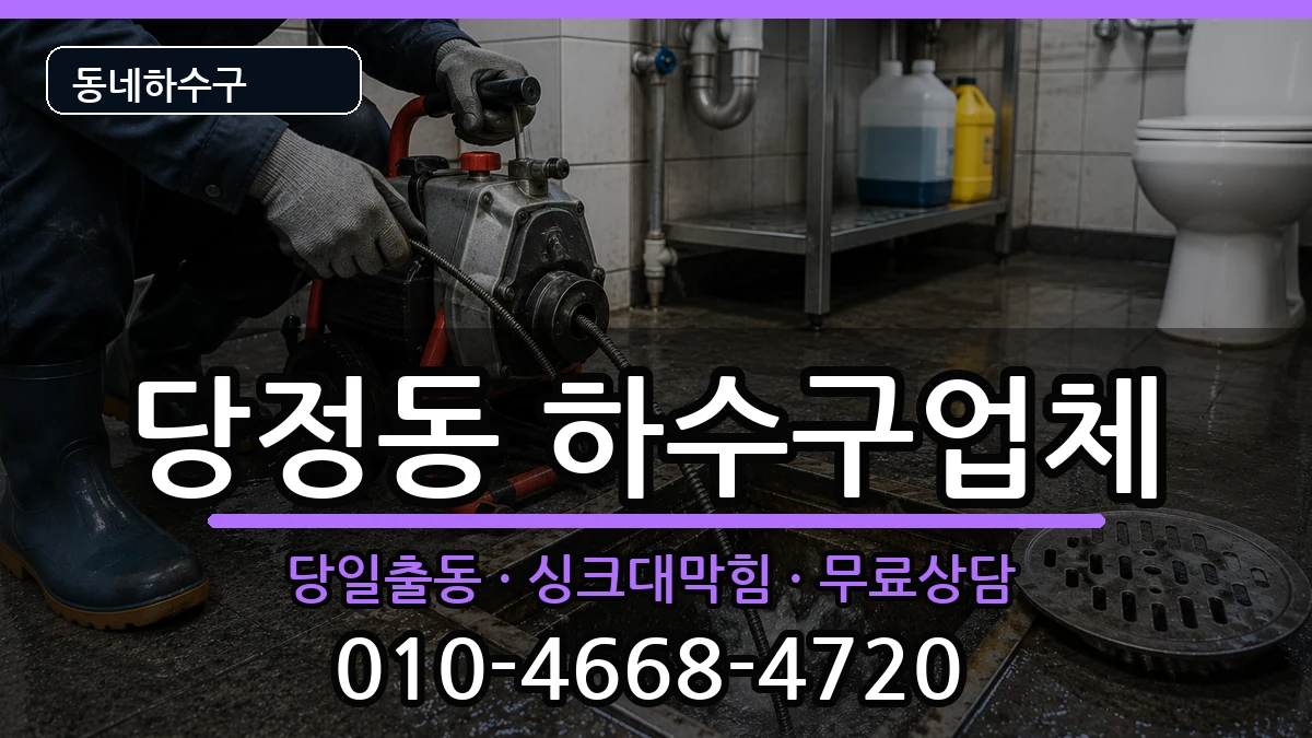 경기군포시당정동 하수구막힘 경기군포시당정동 하수구막힘 증상 처리 안내 이미지 1