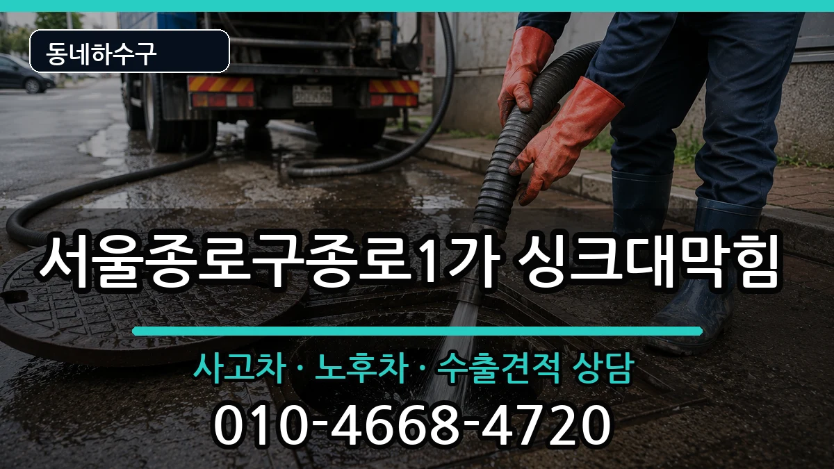 서울종로구종로1가 싱크대막힘 서울종로구종로1가 싱크대막힘 증상 처리 안내 이미지 3