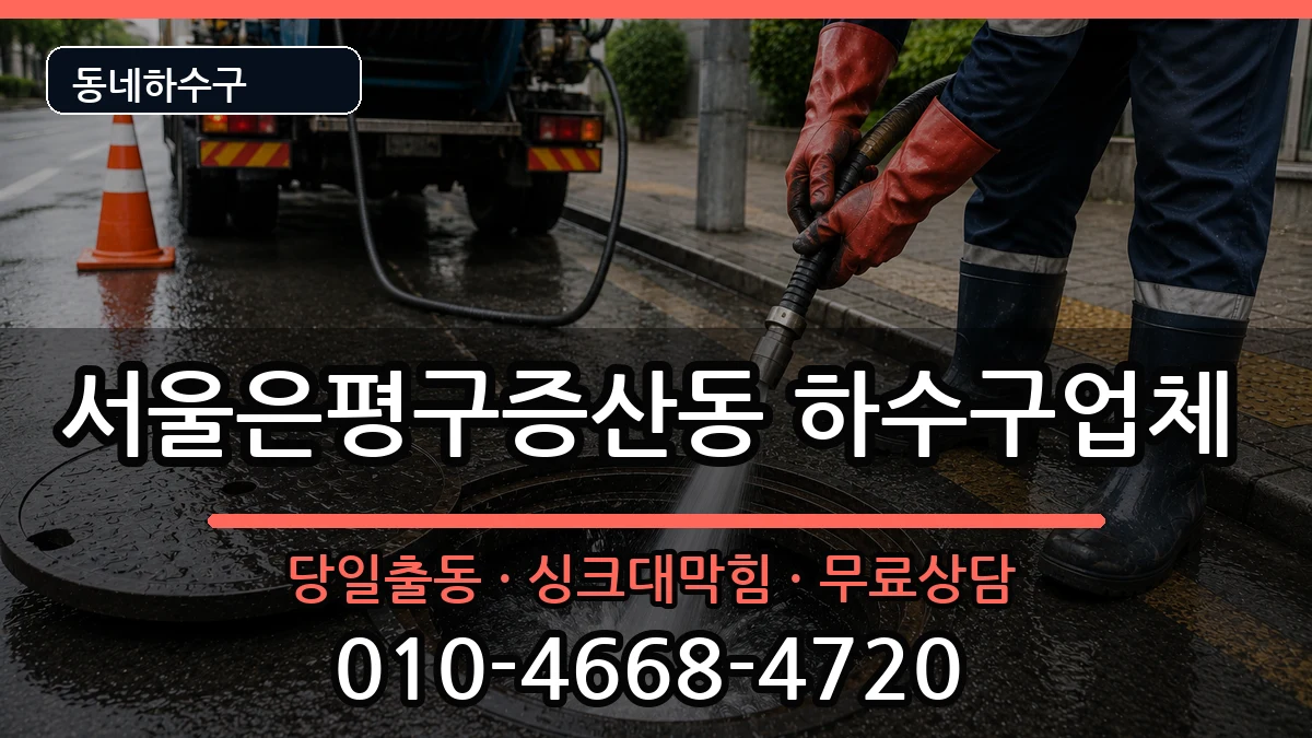 서울은평구증산동  하수구막힘 질문형