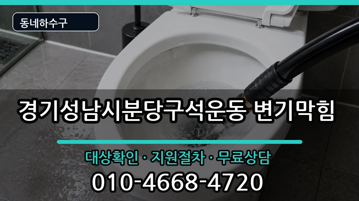경기성남시분당구석운동 변기막힘 경기성남시분당구석운동 변기막힘 증상 처리 안내 이미지 2