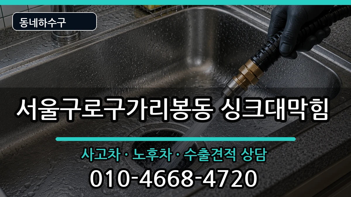 서울구로구가리봉동 싱크대막힘 서울구로구가리봉동 싱크대막힘 증상 처리 안내 이미지 2