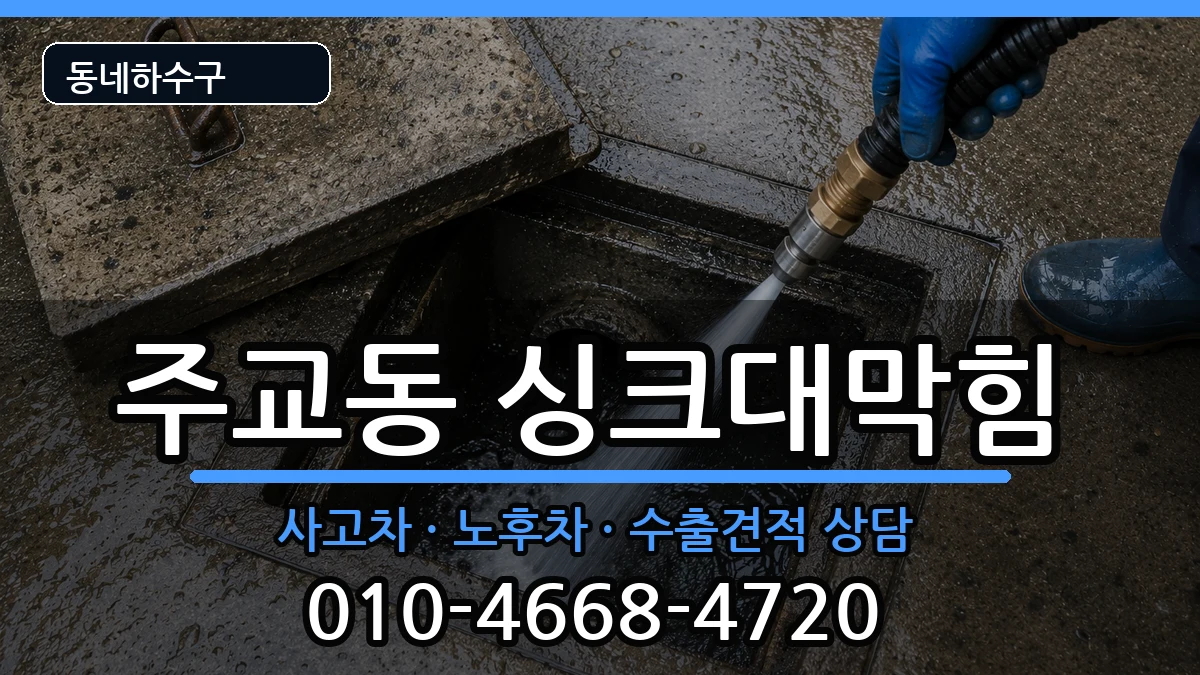 경기고양시덕양구주교동 싱크대막힘 증상 처리 안내 이미지 1