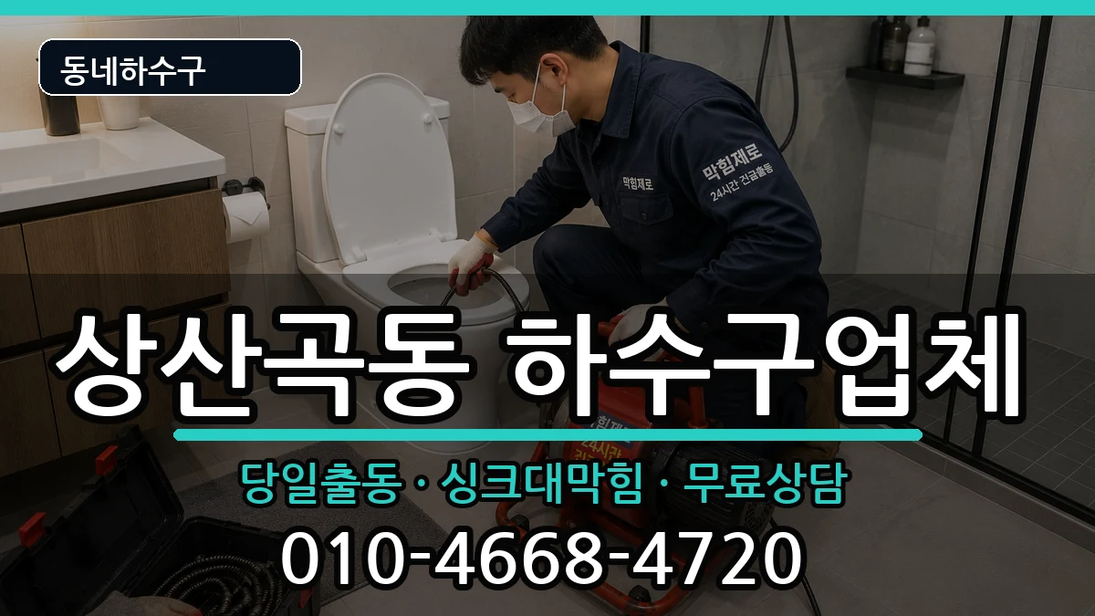 경기하남시상산곡동 하수구막힘 경기하남시상산곡동 하수구막힘 증상 처리 안내 이미지 1