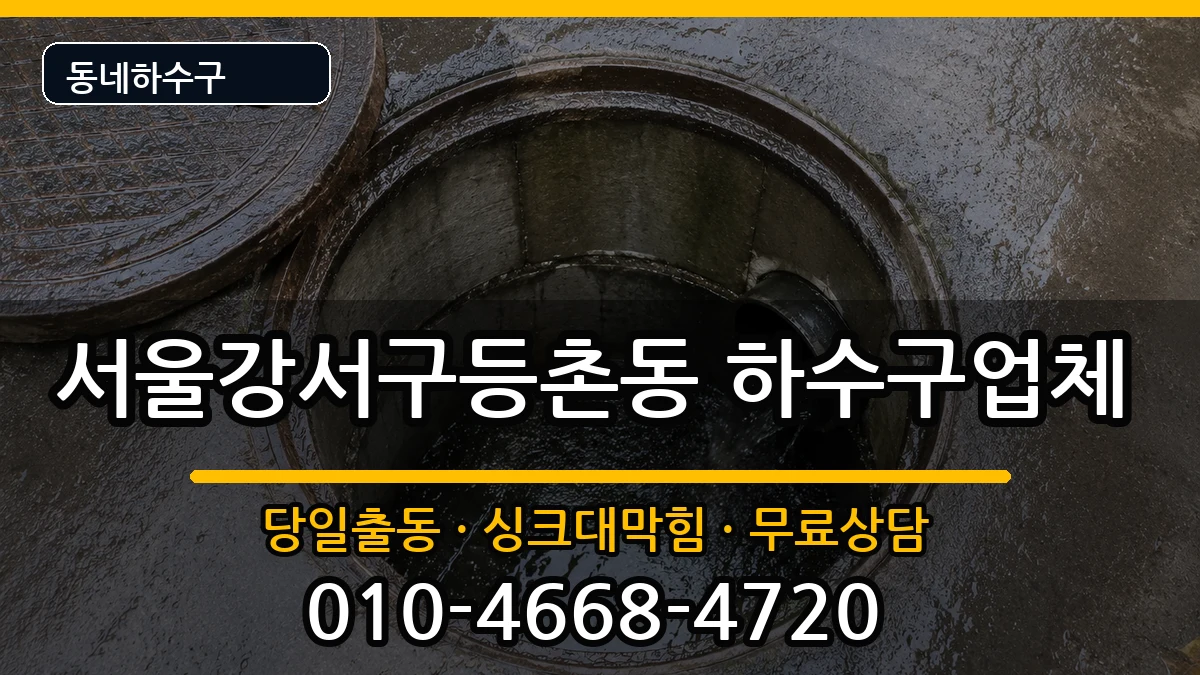 서울강서구등촌동  하수구막힘 FAQ형