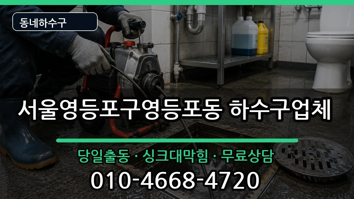 서울영등포구영등포동 하수구막힘 서울영등포구영등포동 하수구막힘 증상 처리 안내 이미지 2