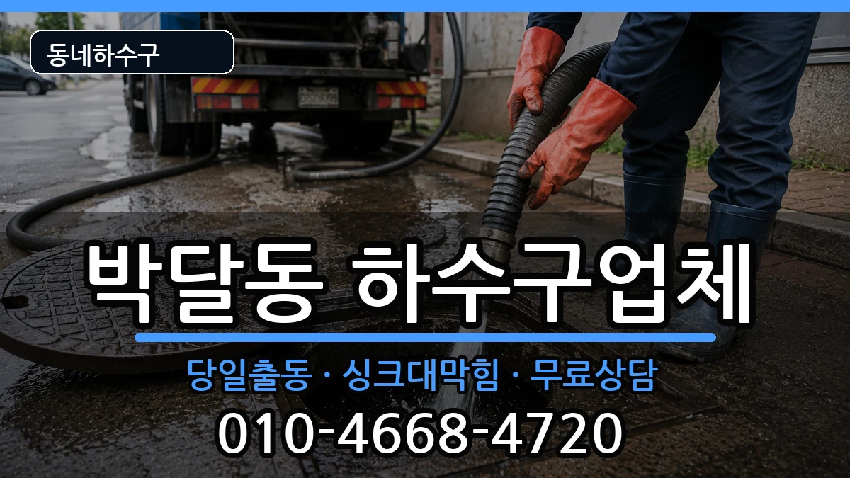 경기안양시만안구박달동 하수구막힘 증상 처리 안내 이미지 1