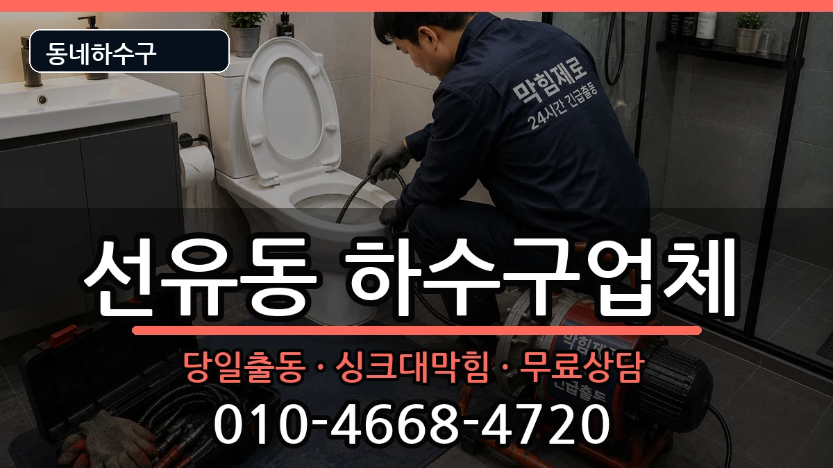 경기고양시덕양구선유동  하수구막힘 비용형