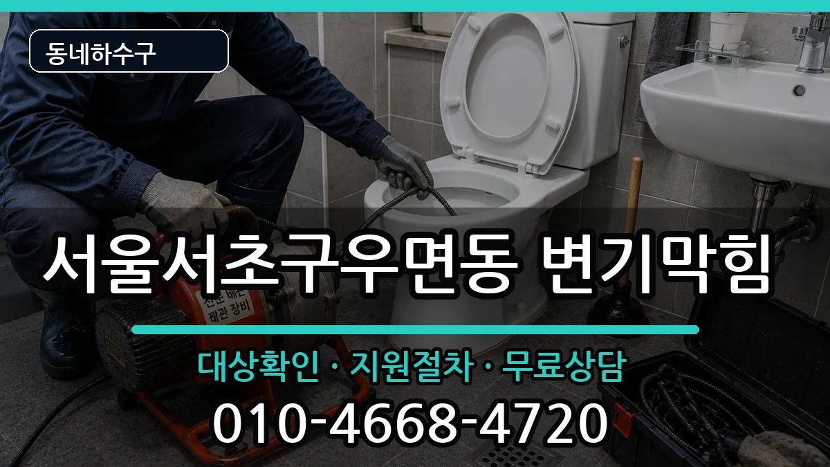 서울서초구우면동  변기막힘 비교형