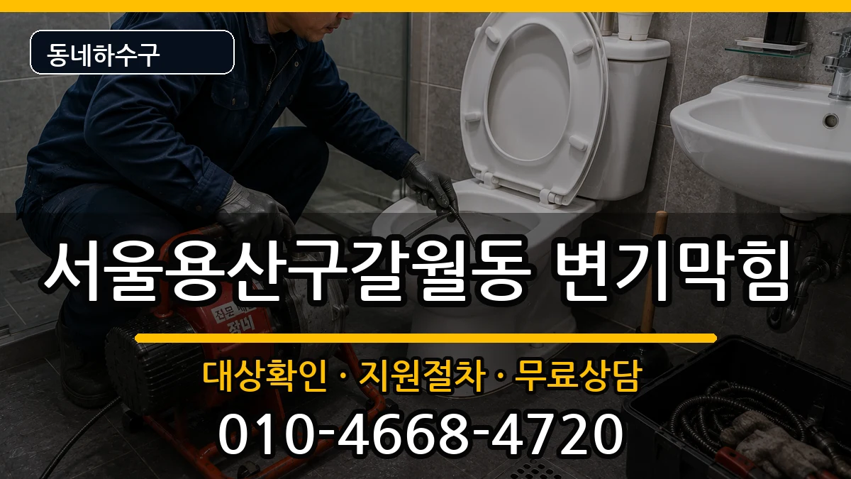 서울용산구갈월동 변기막힘 서울용산구갈월동 변기막힘 증상 처리 안내 이미지 3