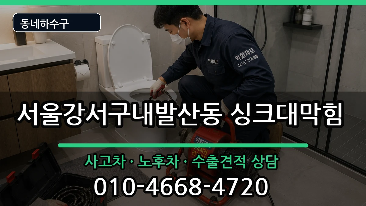 서울강서구내발산동 싱크대막힘 서울강서구내발산동 싱크대막힘 증상 처리 안내 이미지 2