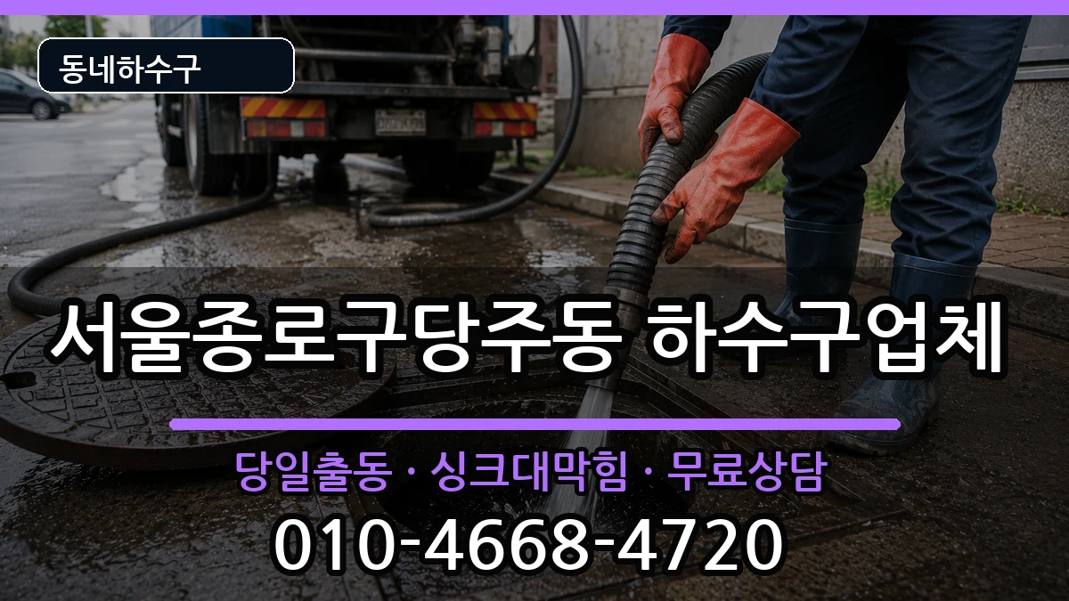 서울종로구당주동 하수구막힘 서울종로구당주동 하수구막힘 증상 처리 안내 이미지 2