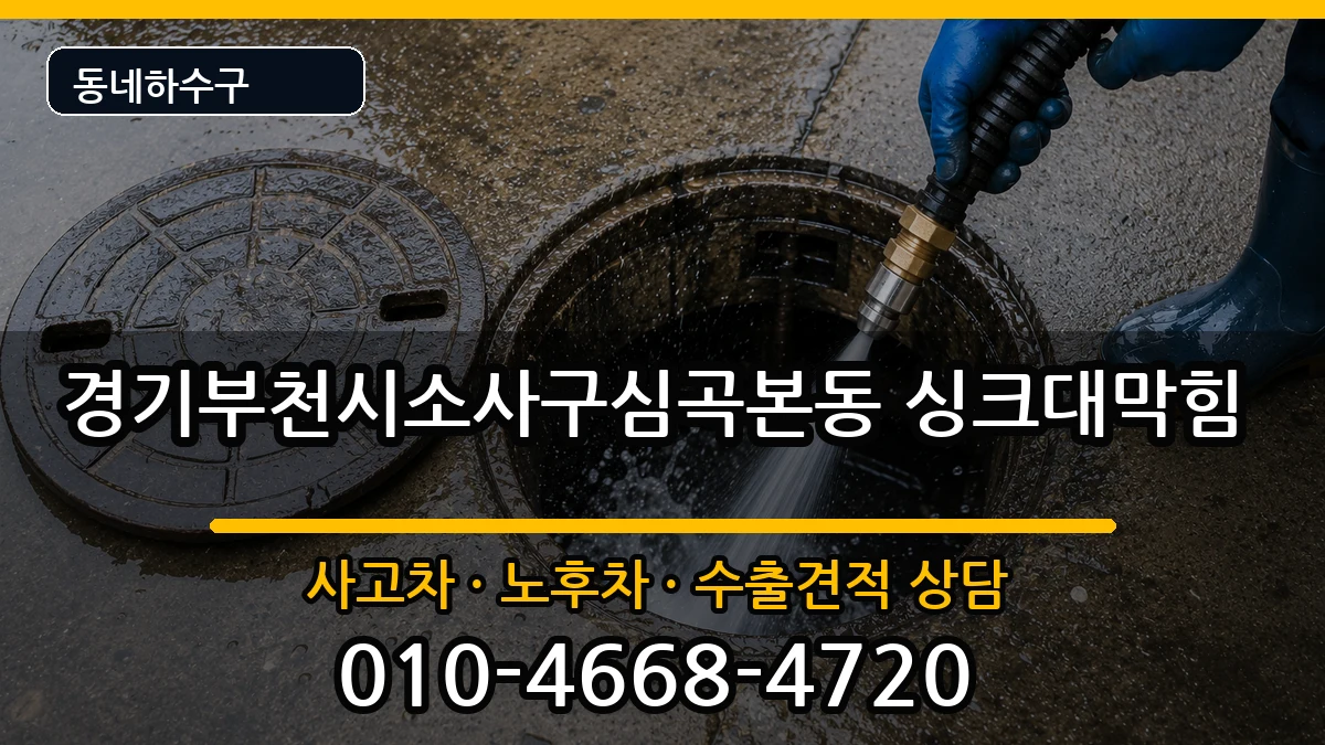 경기부천시소사구심곡본동 싱크대막힘 경기부천시소사구심곡본동 싱크대막힘 증상 처리 안내 이미지 1