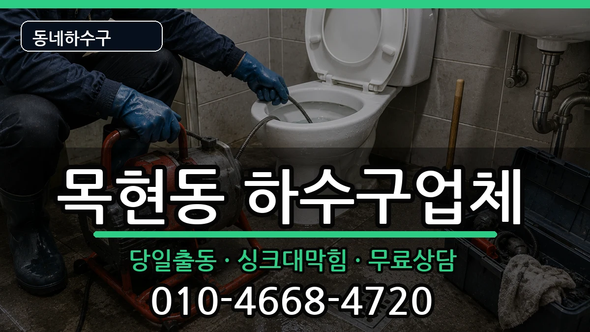 경기광주시목현동  하수구막힘 비교형