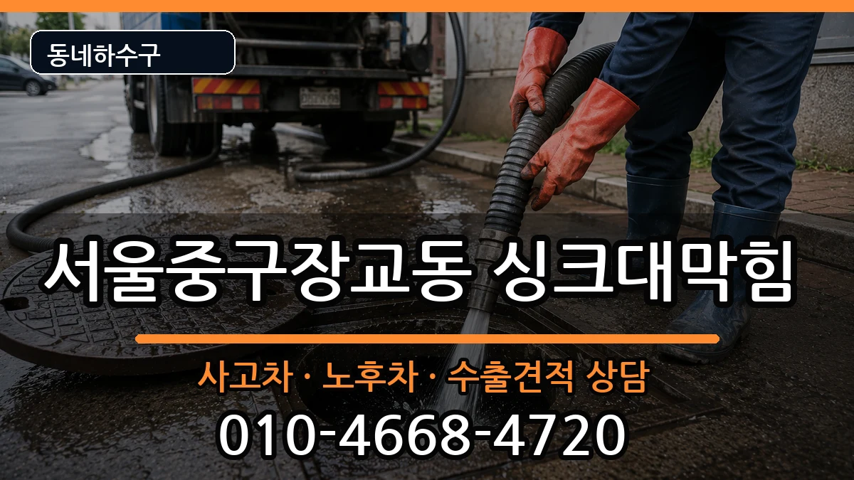 서울중구장교동 싱크대막힘 서울중구장교동 싱크대막힘 증상 처리 안내 이미지 2