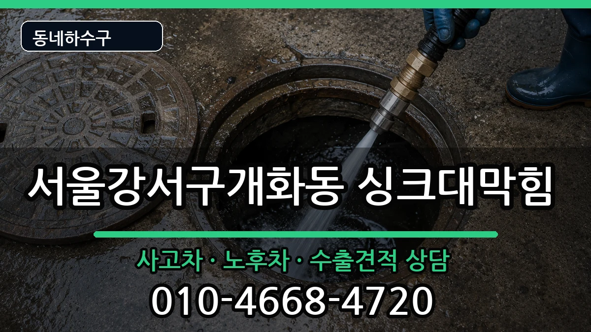 서울강서구개화동 싱크대막힘 서울강서구개화동 싱크대막힘 증상 처리 안내 이미지 1