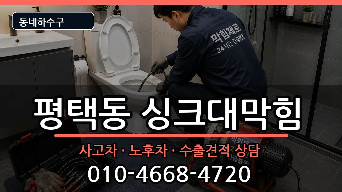 경기평택시평택동 싱크대막힘 경기평택시평택동 싱크대막힘 증상 처리 안내 이미지 3
