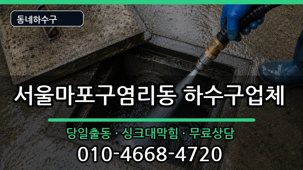 서울마포구염리동  하수구막힘 주의사항형