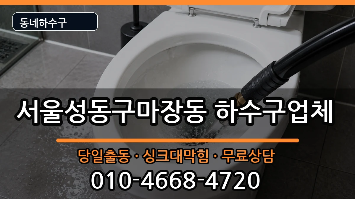 서울성동구마장동 하수구막힘 서울성동구마장동 하수구막힘 증상 처리 안내 이미지 2