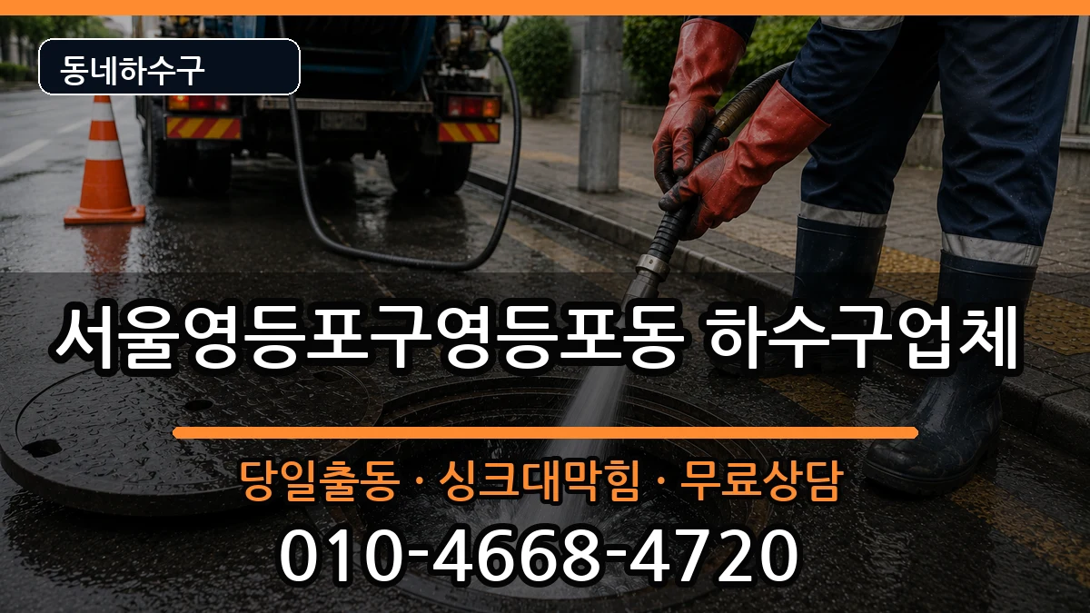 서울영등포구영등포동 하수구막힘 서울영등포구영등포동 하수구막힘 증상 처리 안내 이미지 1