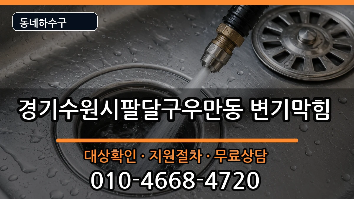 경기수원시팔달구우만동 변기막힘 증상 처리 안내 이미지 2
