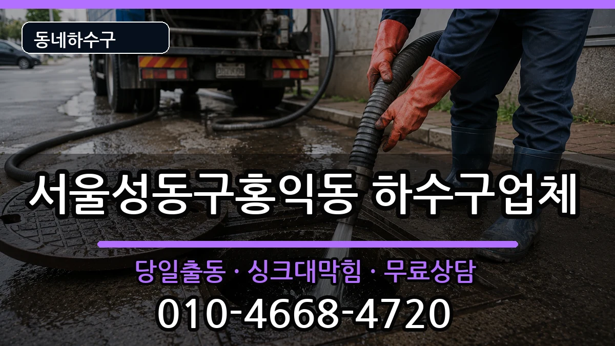 서울성동구홍익동  하수구막힘 정보형
