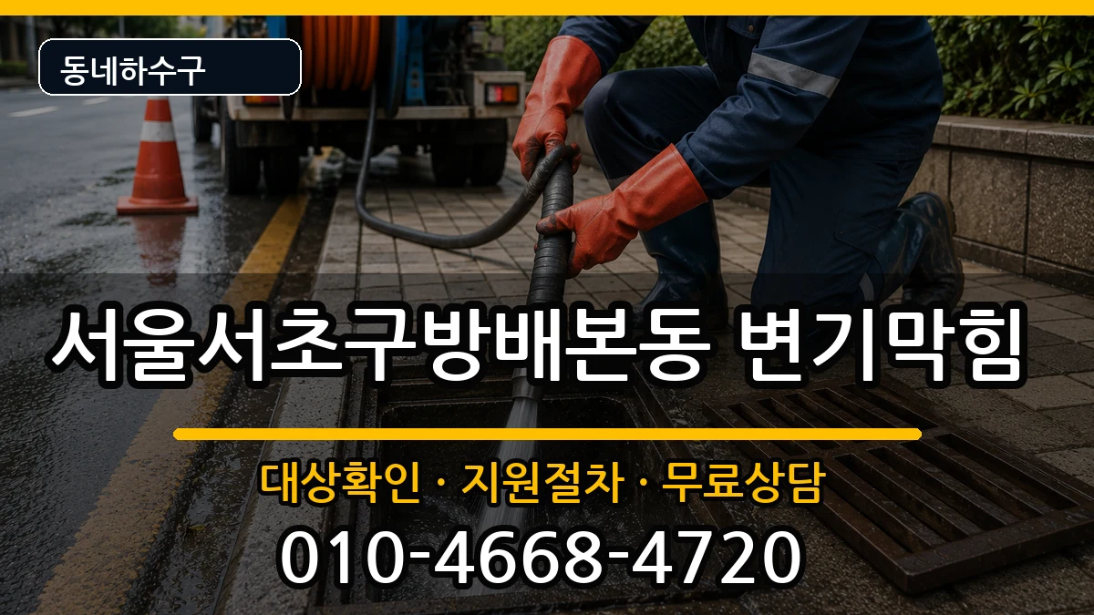 서울서초구방배본동  변기막힘 질문형