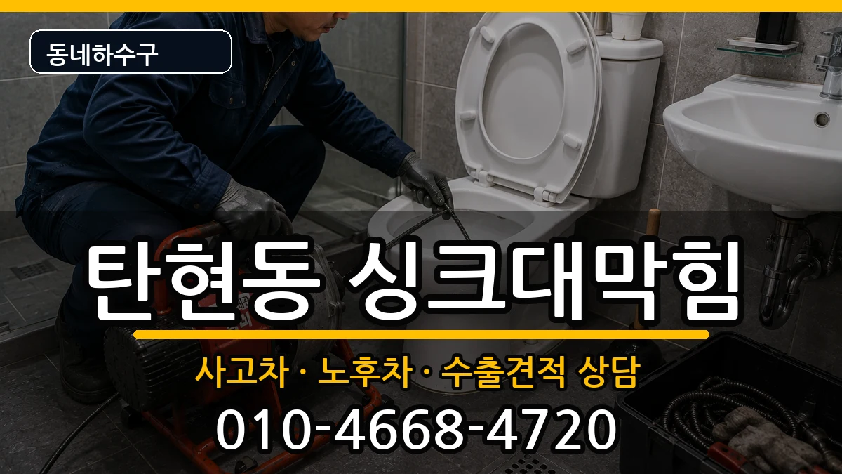 경기고양시일산서구탄현동  싱크대막힘 사례형