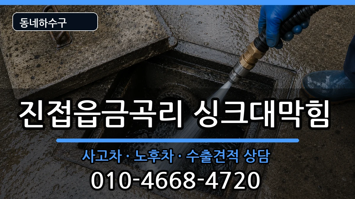 경기남양주시진접읍금곡리  싱크대막힘 주의사항형