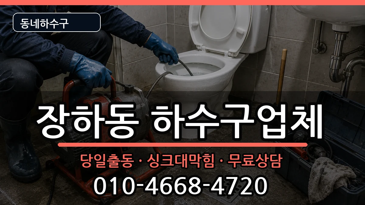 경기안산시상록구장하동 하수구막힘 증상 처리 안내 이미지 2
