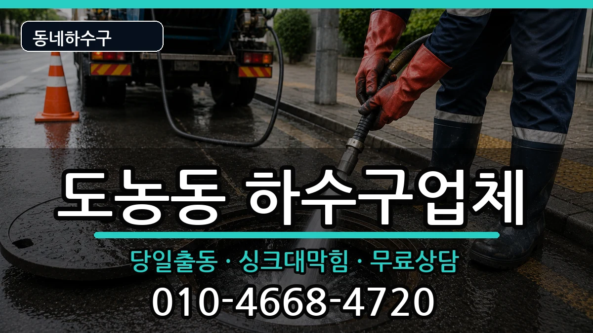 경기남양주시도농동 하수구막힘 증상 처리 안내 이미지 1