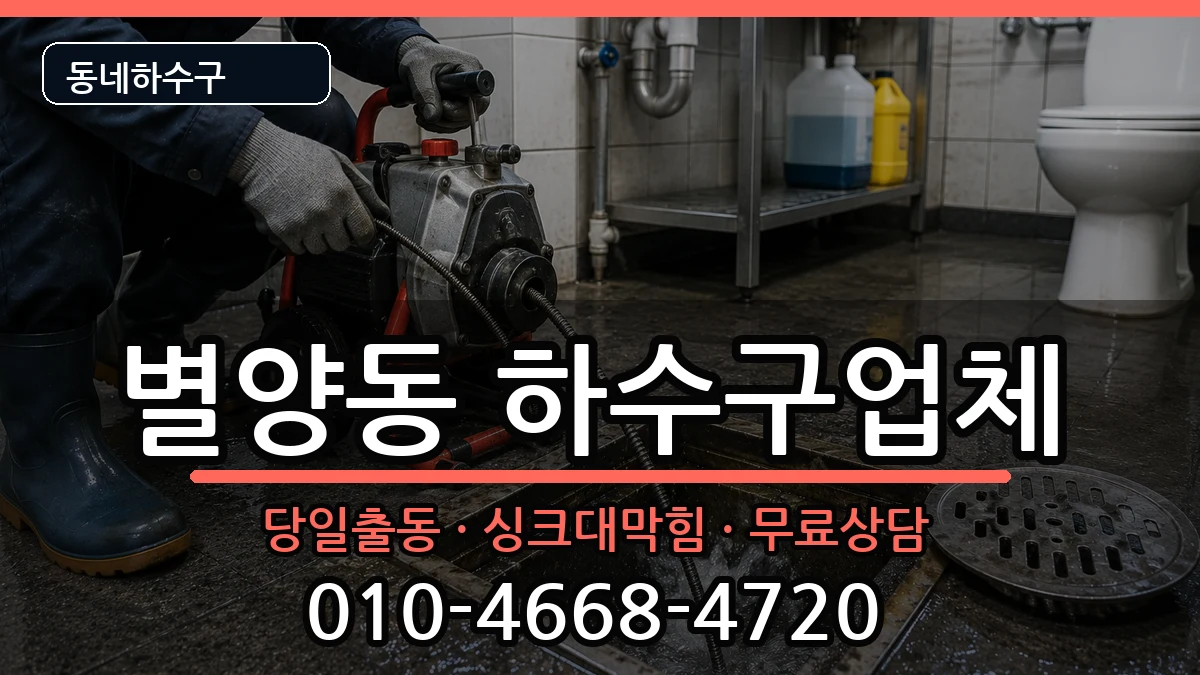 경기과천시별양동 하수구막힘 경기과천시별양동 하수구막힘 증상 처리 안내 이미지 3
