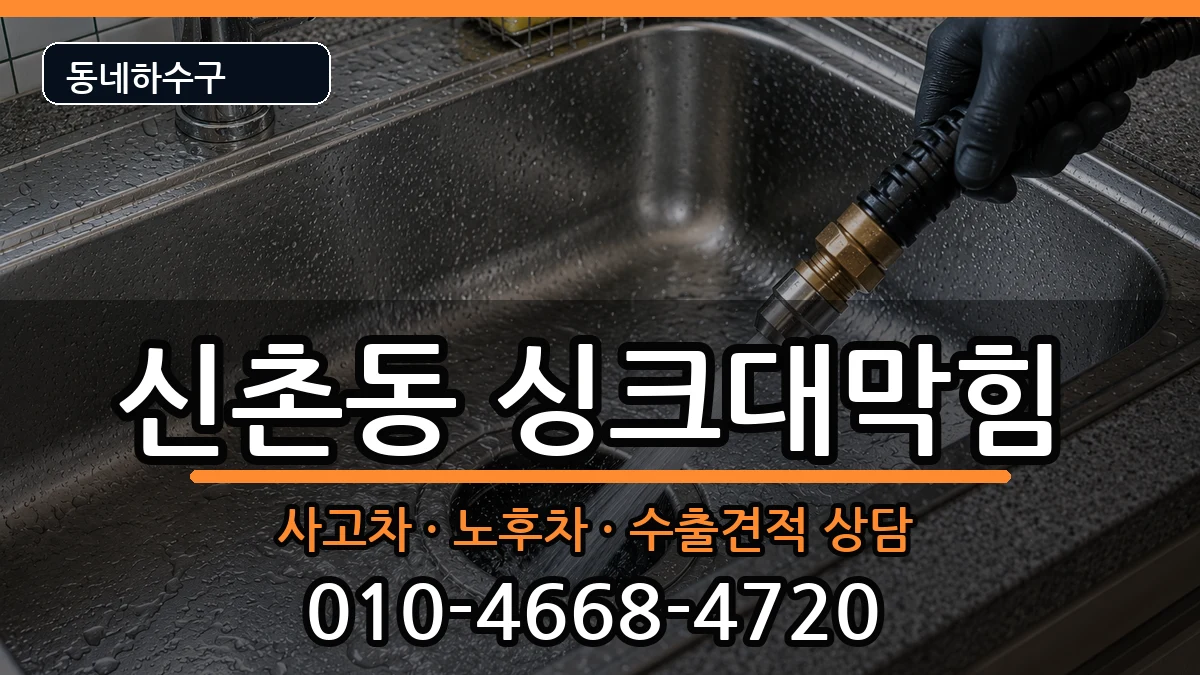 경기안양시동안구신촌동  싱크대막힘 준비사항형