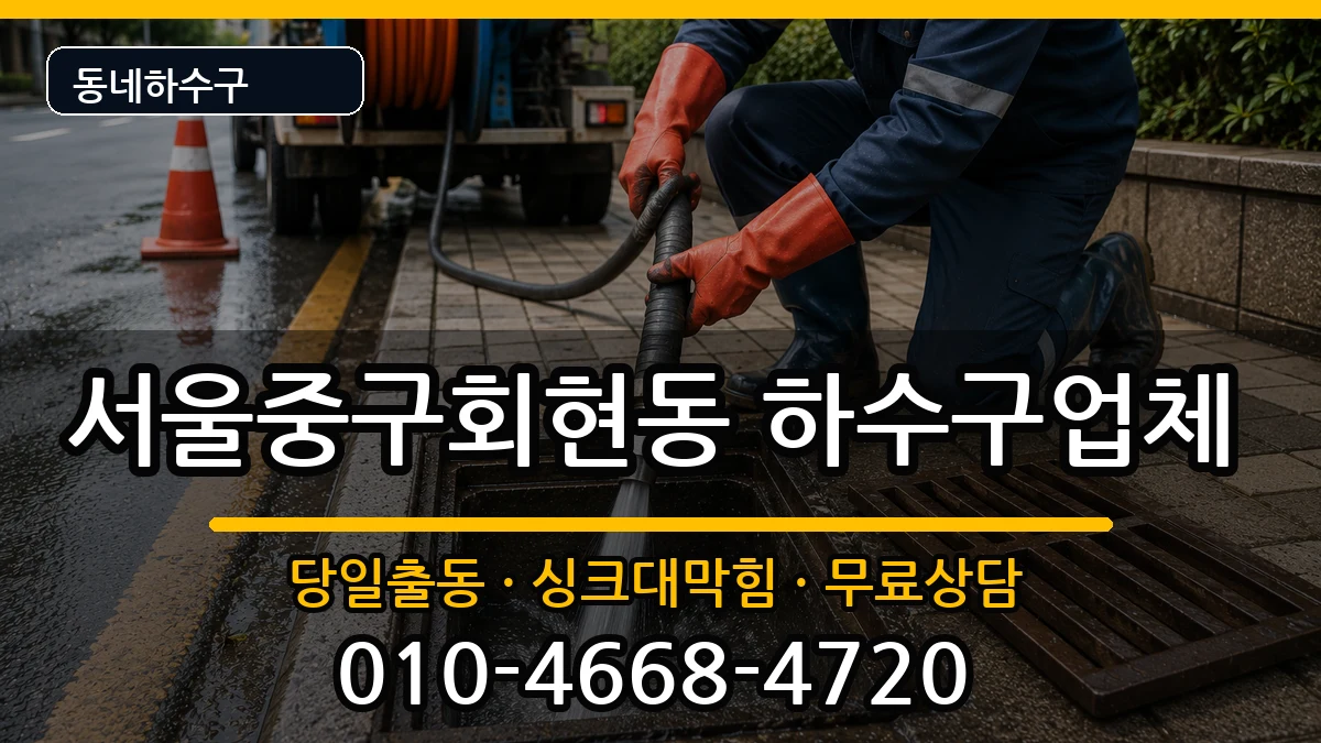 서울중구회현동 하수구막힘 서울중구회현동 하수구막힘 증상 처리 안내 이미지 2