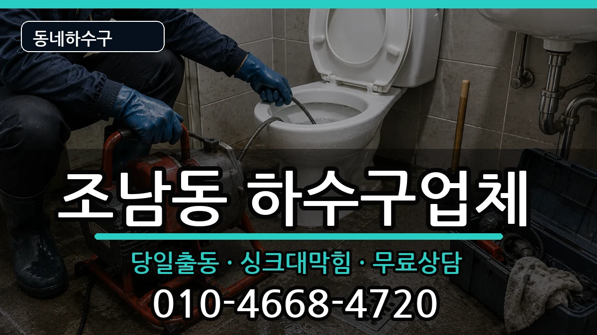 경기시흥시조남동 하수구막힘 경기시흥시조남동 하수구막힘 증상 처리 안내 이미지 3