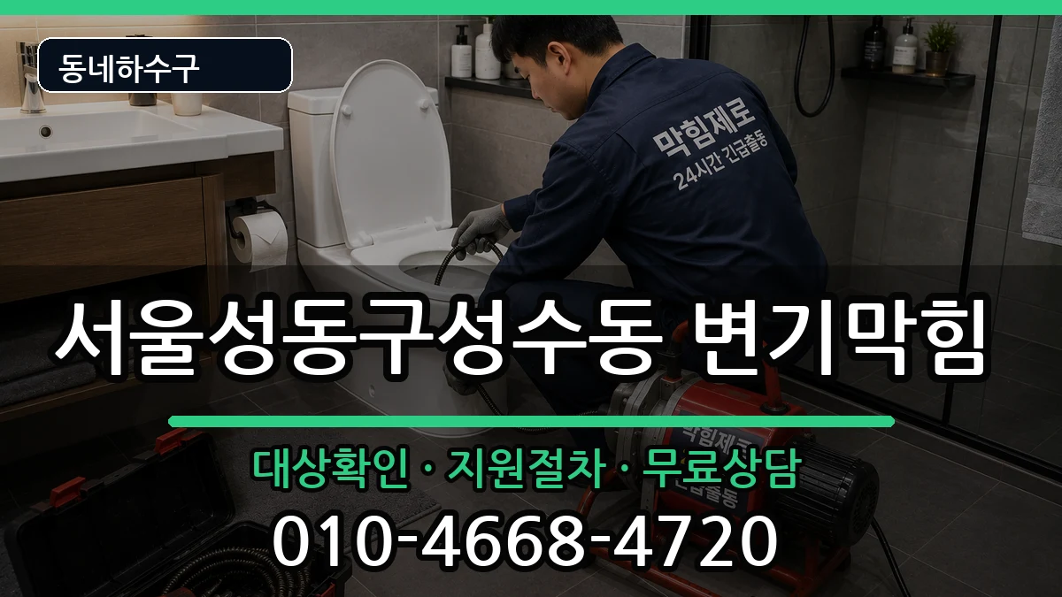 서울성동구성수동 변기막힘 서울성동구성수동 변기막힘 증상 처리 안내 이미지 1