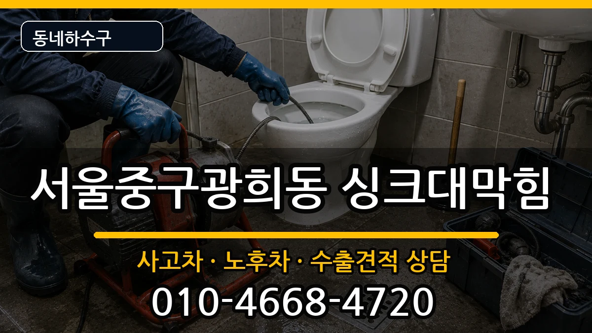 서울중구광희동 싱크대막힘 서울중구광희동 싱크대막힘 증상 처리 안내 이미지 1