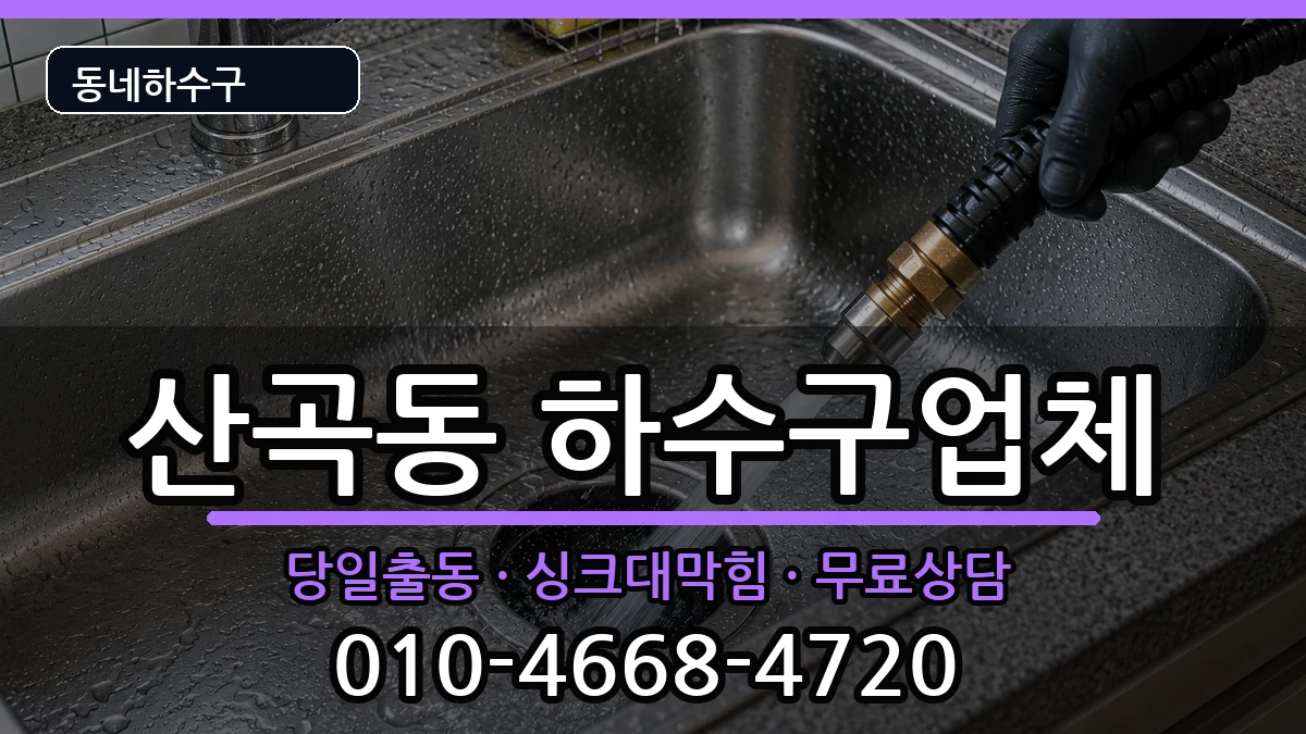 경기의정부시산곡동 하수구막힘 경기의정부시산곡동 하수구막힘 증상 처리 안내 이미지 2