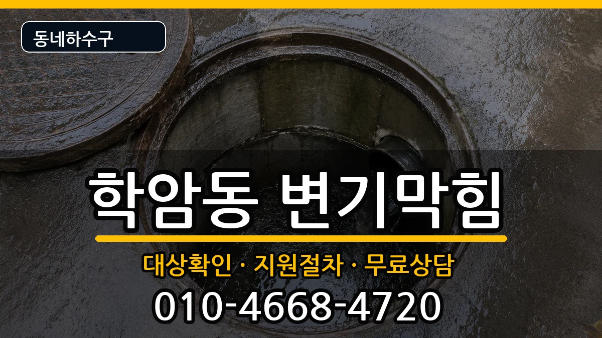 경기하남시학암동 변기막힘 증상 처리 안내 이미지 3