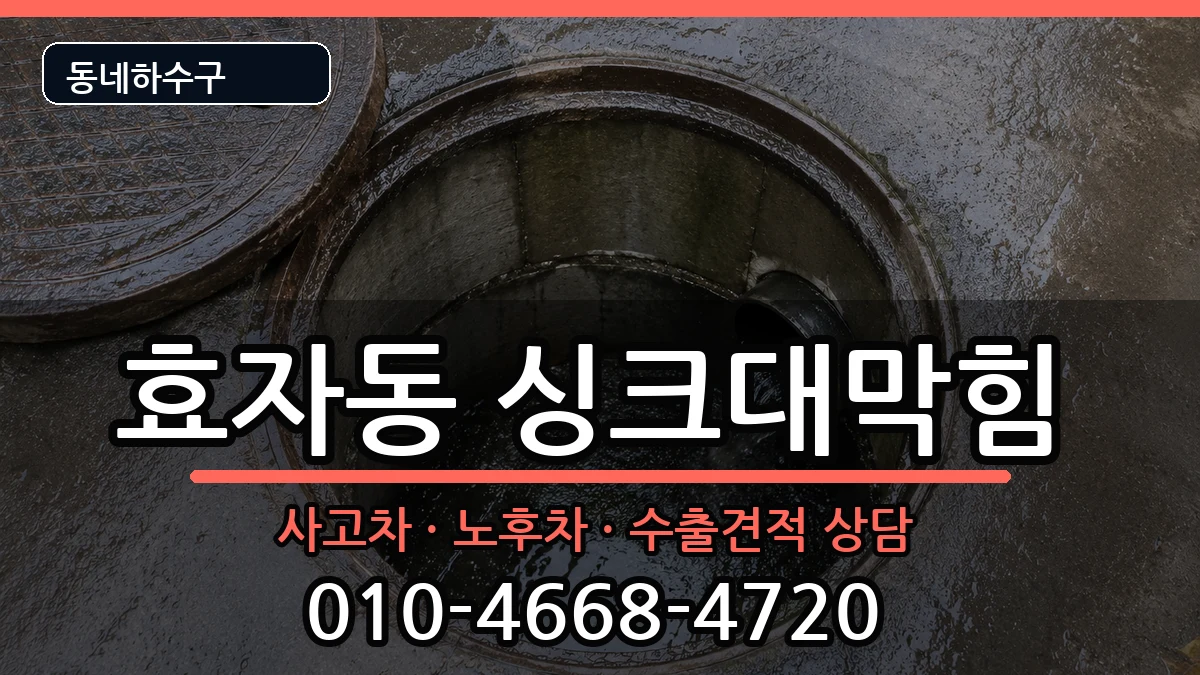 경기고양시덕양구효자동 싱크대막힘 경기고양시덕양구효자동 싱크대막힘 증상 처리 안내 이미지 2