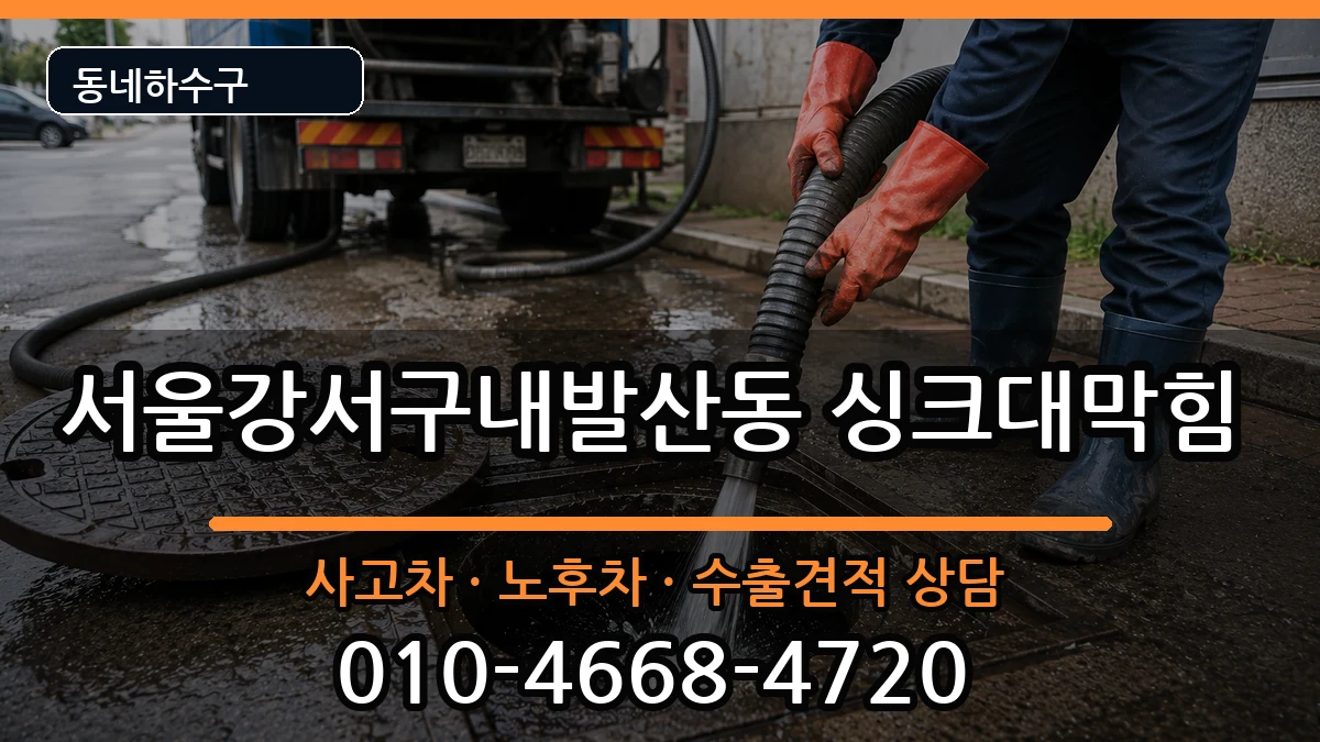 서울강서구내발산동 싱크대막힘 서울강서구내발산동 싱크대막힘 증상 처리 안내 이미지 3