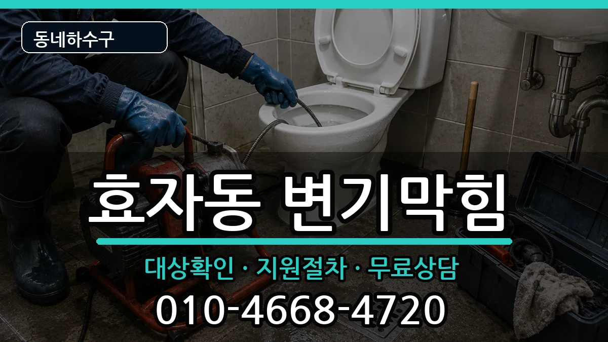 경기고양시덕양구효자동 변기막힘 증상 처리 안내 이미지 2