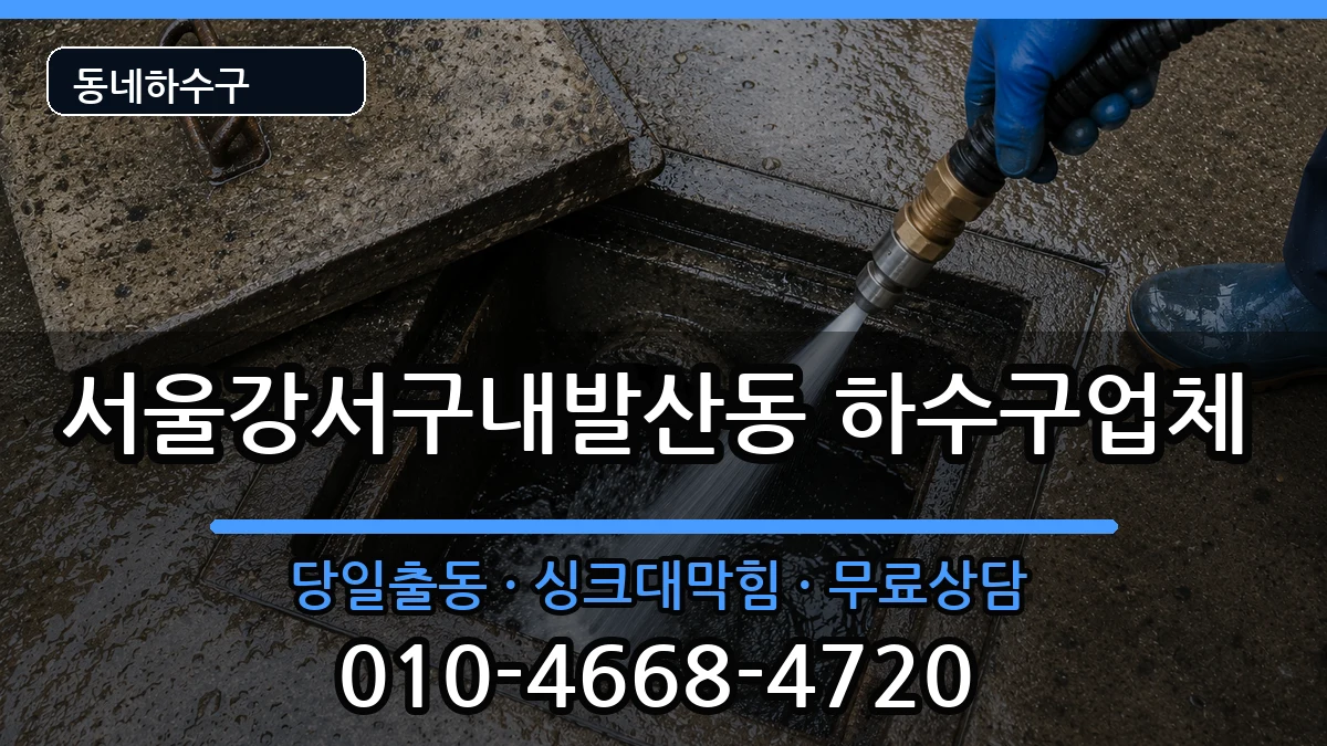 서울강서구내발산동 하수구막힘 서울강서구내발산동 하수구막힘 증상 처리 안내 이미지 3