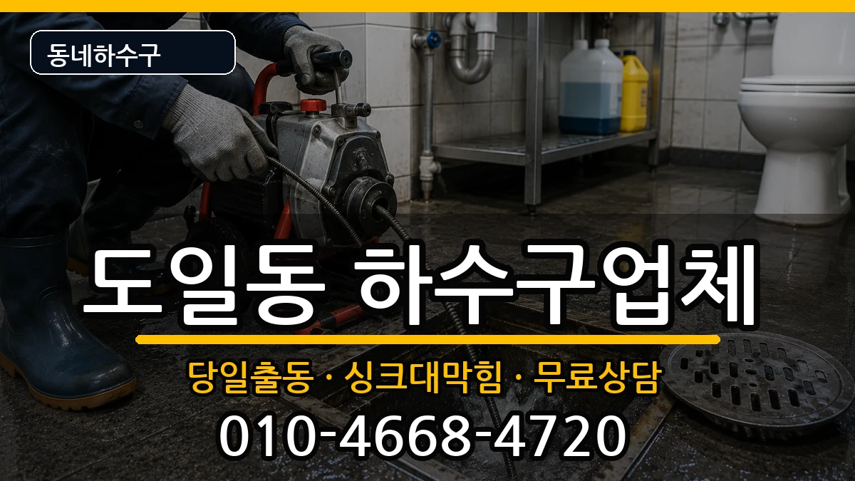 경기평택시도일동  하수구막힘 정보형