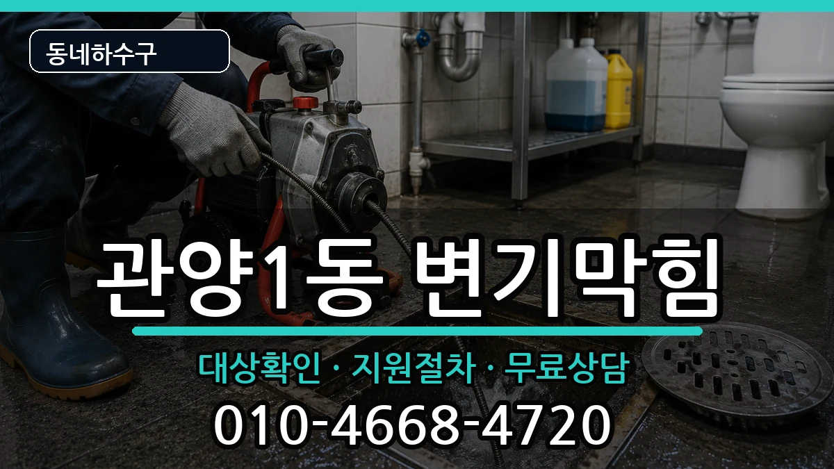 경기안양시동안구관양1동 변기막힘 경기안양시동안구관양1동 변기막힘 증상 처리 안내 이미지 3