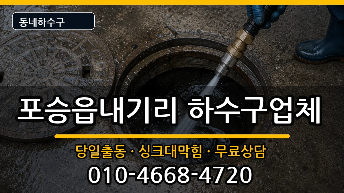 경기평택시포승읍내기리 하수구막힘 경기평택시포승읍내기리 하수구막힘 증상 처리 안내 이미지 3